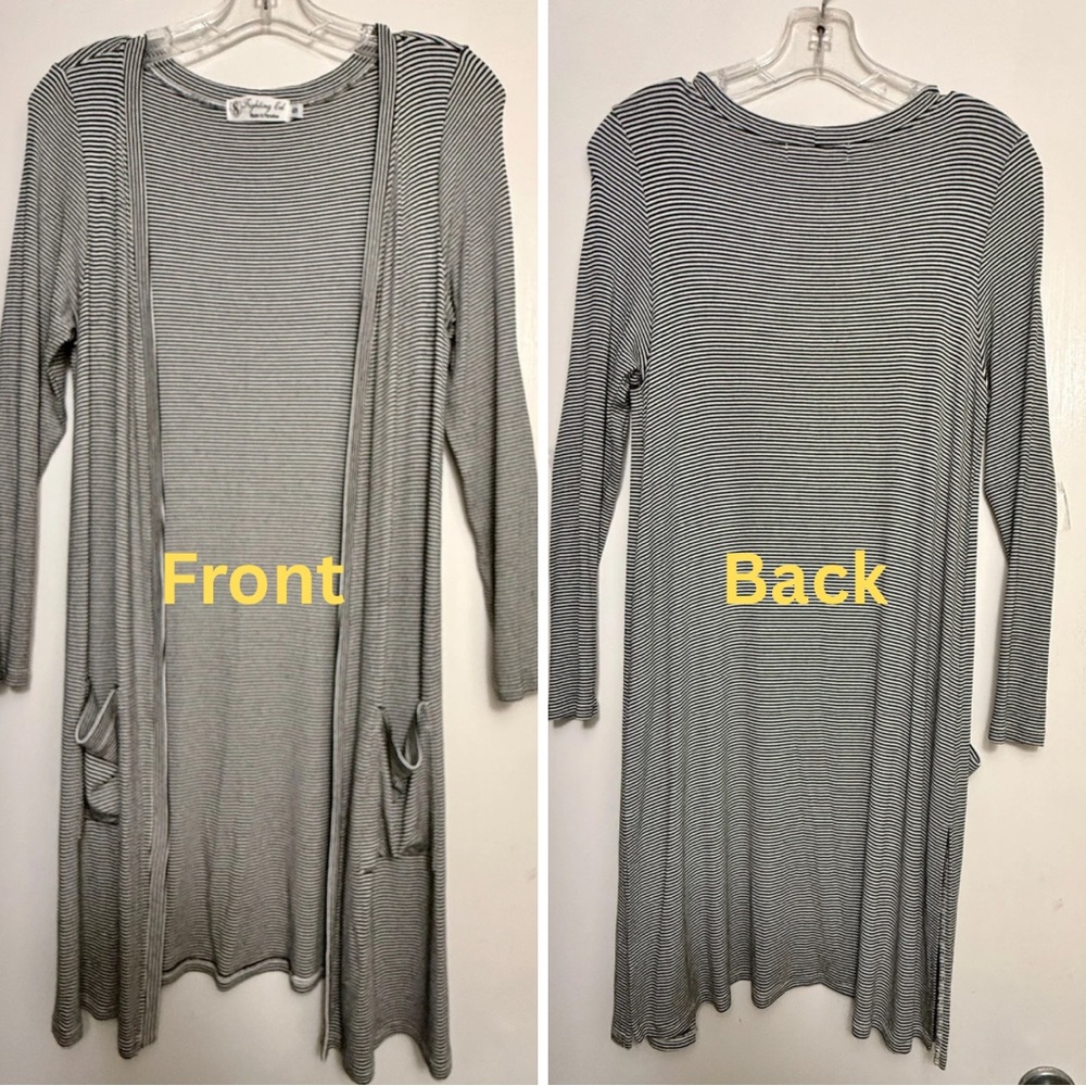 Fighting Eel Cardigan Canggu – Black Stripe (Size S)